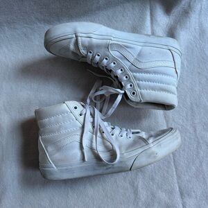 VANS High‎ Top Sk8 White Classic Sneakers